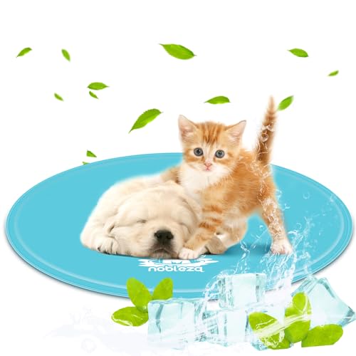 Nobleza - Kühlmatte Hunde Katzen, Kühlmatte für Hunde Selbstkühlend mit Ungiftiges Gel, Haustier Kühlmatte für Katzen, Kleine Hunde, Kaninchen, Frettchen, Durchmesser 60 cm von Nobleza