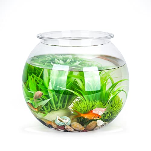 Nobleza - Kugelaquarium Bruchsicherer Kunststoff Fischschale, ideal für Blumen oder als Fischglas, 17.5 cm von Nobleza