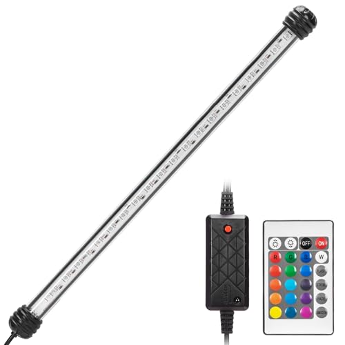 Nobleza - LED Aquarium Beleuchtung, IP67 Wasserdicht Aquarium Lampe mit Fernbedienung, RGB Multicolor Farbwechsel zum Beleuchten von Aquarienpflanzen(4w 40CM, RGB) von Nobleza
