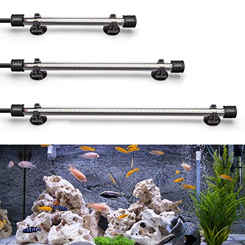 Nobleza - LED Aquarium Beleuchtung, Lampe Aquarium Pflanzenbeleuchtung, IP67 Wasserdicht Light für Fisch Tank(1.5W 30cm, weiß Licht) von Nobleza