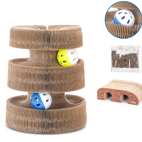 Nobleza - Multifunktionales Kratzbrett aus Pappe Spiel & Kratzfläche für Katzen, Farbe:Braun, Größe:OneSize Nobleza - Multifunktionales Kratzbrett aus Pappe Spiel & Kratzfläche für Katzen, Farbe:Braun, Größe:OneSize von Nobleza