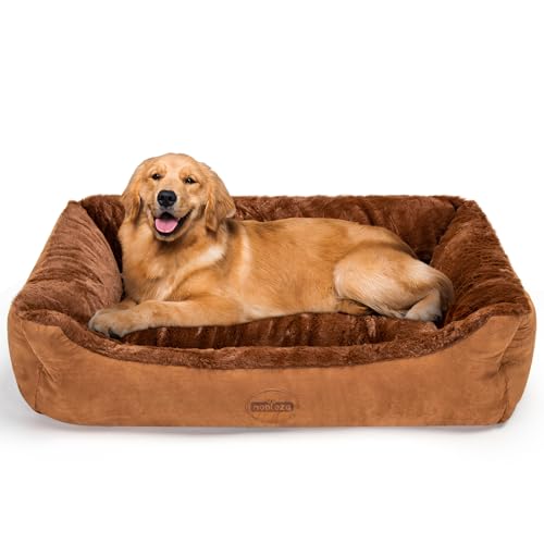 Nobleza Orthopädisches Hundebett Grosse Hunde, Hundekissen Flauschig und Weich, Hundekorb Waschbar, Hundesofa rutschfest, Hundecouch, Dunkelbraun, XL, 110x75x20CM Nobleza Orthopädisches Hundebett Grosse Hunde, Hundekissen Flauschig und Weich, Hundekorb Waschbar, Hundesofa rutschfest, Hundecouch, Dunkelbraun, XL, 110x75x20CM von Nobleza