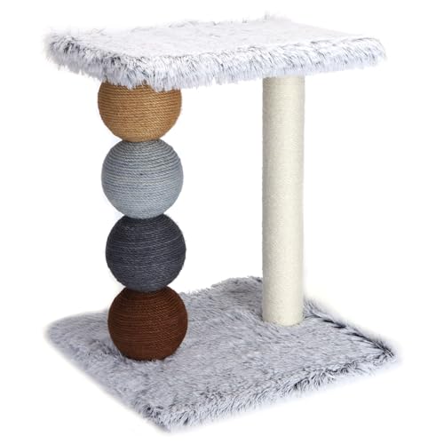 Nobleza Quadratischer Kratzbaum mit Perlen - Katzenbaum für Kratz- und Spielspaß, Farbe:Mehrfarbig, Größe:OneSize Nobleza Quadratischer Kratzbaum mit Perlen - Katzenbaum für Kratz- und Spielspaß, Farbe:Mehrfarbig, Größe:OneSize von Nobleza