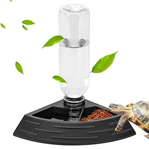 Nobleza - Schildkröten Wasserschale, Fressnapf Schildkröten Reptilien Fütterung Nahrungsschale Wasser Schüssel, Automatisierte Futterspender Plastik Trinkschale Eidechse, Größe S von Nobleza
