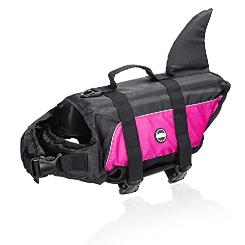 Nobleza - Schwimmweste Hund, Einstellbare Hunde Schwimmweste mit Rettungsgriff und Reflektierend, Hundeschwimmweste mit Guter Auftrieb, zum Schwimmen, Bootfahren und Kanufahren, Rosa(XL) von Nobleza
