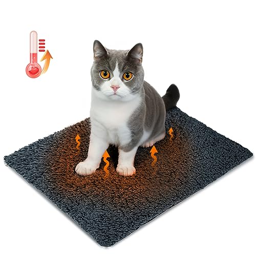 Nobleza Selbstheizende Decke für Hunde & Katzen, Haustiere Wärmematte Winter, Waschbar Wärmedecke Hund, Selbstwärmende Hundematte Flauschig Warme, Thermodecke Hund rutschfest, Grau, 40x50cm Nobleza Selbstheizende Decke für Hunde & Katzen, Haustiere Wärmematte Winter, Waschbar Wärmedecke Hund, Selbstwärmende Hundematte Flauschig Warme, Thermodecke Hund rutschfest, Grau, 40x50cm von Nobleza