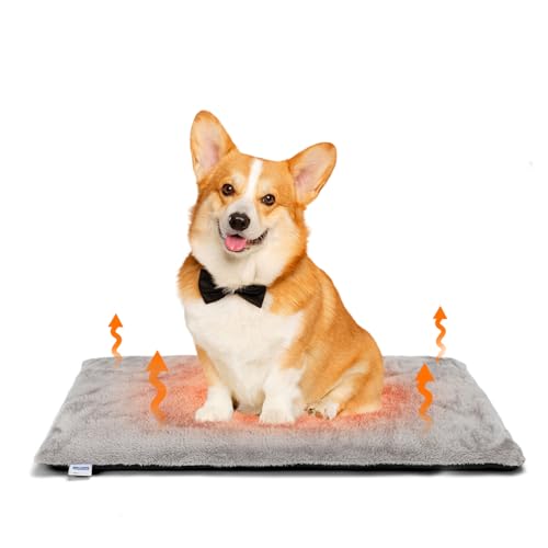 Nobleza Selbstheizende Hundematte für Hunde & Katzen, Haustiere Wärmematte Winter, Hundekissen für Hundebetten aus Verdicktem Memory-Schaumstoff, Mit Waschbarem, Weichem Plüschbezug, Grau, 76x48x4 cm Nobleza Selbstheizende Hundematte für Hunde & Katzen, Haustiere Wärmematte Winter, Hundekissen für Hundebetten aus Verdicktem Memory-Schaumstoff, Mit Waschbarem, Weichem Plüschbezug, Grau, 76x48x4 cm von Nobleza