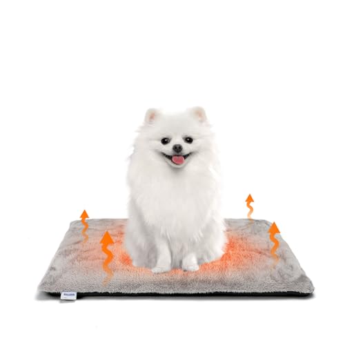 Nobleza Selbstheizende Hundematte für Hunde & Katzen, Haustiere Wärmematte Winter, Hundekissen für Hundebetten aus Verdicktem Memory-Schaumstoff, Mit Waschbarem, Weichem Plüschbezug, Grau, 61x46x4 cm Nobleza Selbstheizende Hundematte für Hunde & Katzen, Haustiere Wärmematte Winter, Hundekissen für Hundebetten aus Verdicktem Memory-Schaumstoff, Mit Waschbarem, Weichem Plüschbezug, Grau, 61x46x4 cm von Nobleza