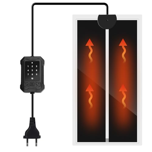Nobleza Terrarium Heizmatte mit 10-Stufen-Temperaturregelung, 7W Reptilien Heizmatte, 15x28cm Heizkissen für Glasbehälter, Schlangen, Eidechsen, Geckos Nobleza Terrarium Heizmatte mit 10-Stufen-Temperaturregelung, 7W Reptilien Heizmatte, 15x28cm Heizkissen für Glasbehälter, Schlangen, Eidechsen, Geckos von Nobleza