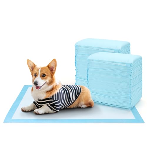 Nobleza Trainingspads für Hunde und Welpen, PIPI Matten für Hunde, 100 Stück Saugfähige Wickelunterlage Einweg und Inkontinenzunterlage Einweg mit 5-Lagiges Design 60x90 cm von Nobleza