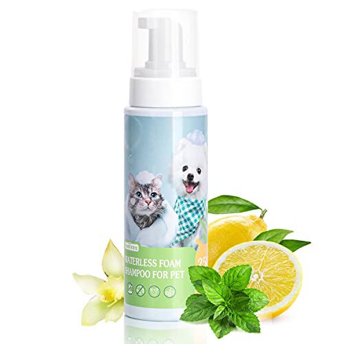 Nobleza Trocken-Schaum-Shampoo für Hunde und Katzen und Kaninchen,Geeignet für Haustiere mit geringem Widerstand,Shampoo-Mousse für Kätzchen und Welpen, Waschen ohne Wasser oder Ausspülen 250 ml Nobleza Trocken-Schaum-Shampoo für Hunde und Katzen und Kaninchen,Geeignet für Haustiere mit geringem Widerstand,Shampoo-Mousse für Kätzchen und Welpen, Waschen ohne Wasser oder Ausspülen 250 ml von Nobleza