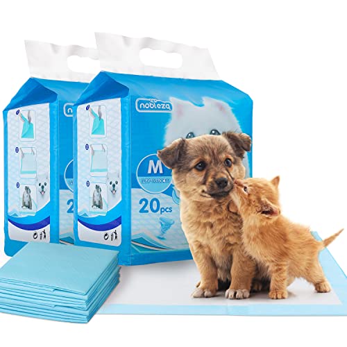 Nobleza - Ultra saugfähige Hunde Trainingsunterlagen Welpenunterlage Welpen Toilettenmatte, 60 * 60cm, Packung mit 40 Stück von Nobleza
