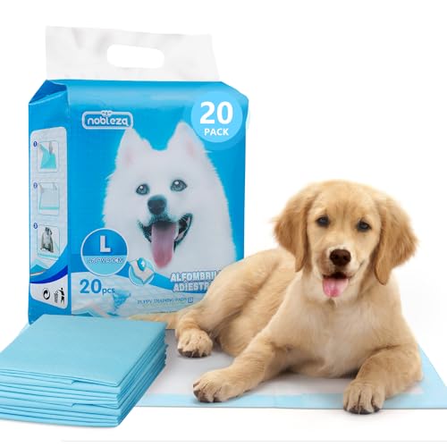 Nobleza - Ultra saugfähige Hunde Trainingsunterlagen Welpenunterlage Welpen Toilettenmatte, 90 * 60cm, Packung mit 20 Stück von Nobleza
