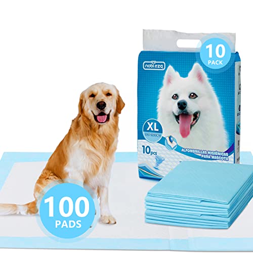 Nobleza -Ultra saugfähige Hunde Trainingsunterlagen Welpenunterlage Welpen Toilettenmatte, 90 * 80cm, Packung mit 10 Stück(10) von Nobleza