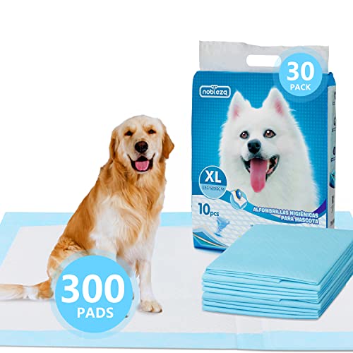 Nobleza -Ultra saugfähige Hunde Trainingsunterlagen Welpenunterlage Welpen Toilettenmatte, 90 * 80cm, Packung mit 300 Stück Nobleza -Ultra saugfähige Hunde Trainingsunterlagen Welpenunterlage Welpen Toilettenmatte, 90 * 80cm, Packung mit 300 Stück von Nobleza