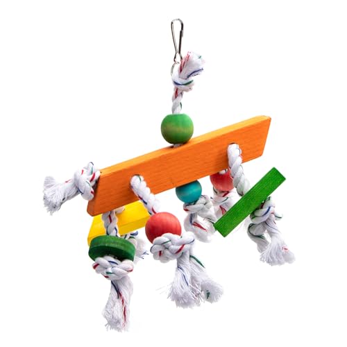 Nobleza - Vogelspielzeug Baumwollseil-Knoten - Klettern & Spielen für Vögel, Farbe:Mehrfarbig, Größe:OneSize Nobleza - Vogelspielzeug Baumwollseil-Knoten - Klettern & Spielen für Vögel, Farbe:Mehrfarbig, Größe:OneSize von Nobleza