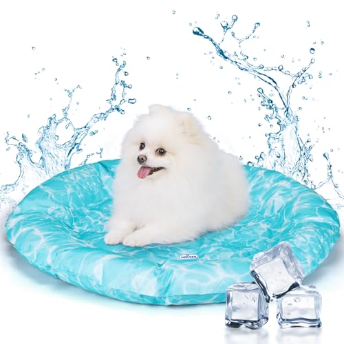 Nobleza kühlmatte Hunde Katzen, Kühldecke für Hund, Kühlende Decke Bett Haustier, Hundekühlmatte Selbstkühlend, Kühlkissen Sommer, Kühlbett mit Ungiftigem Gel, Orbicular, S, 62CM Nobleza kühlmatte Hunde Katzen, Kühldecke für Hund, Kühlende Decke Bett Haustier, Hundekühlmatte Selbstkühlend, Kühlkissen Sommer, Kühlbett mit Ungiftigem Gel, Orbicular, S, 62CM von Nobleza