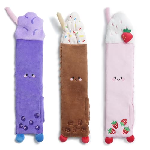 Nocciola 3er-Pack Milchtee-Plüsch-Hundespielzeug – niedliches quietschendes Kauspielzeug für kleine Hunde, Kaffee- und Erdbeer- und Süßkartoffel-Designs, weicher, ungiftiger Plüsch, für Welpen Nocciola 3er-Pack Milchtee-Plüsch-Hundespielzeug – niedliches quietschendes Kauspielzeug für kleine Hunde, Kaffee- und Erdbeer- und Süßkartoffel-Designs, weicher, ungiftiger Plüsch, für Welpen von Nocciola