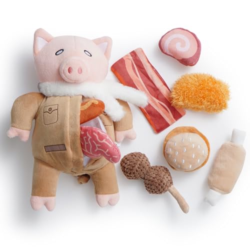 Nocciola 9-in-1-Schweine-Hundespielzeug: Lustiges, quietschendes Plüsch-Kauspielzeug für kleine und mittelgroße Rassen, Plüsch-Puzzle-Training, Haustierspielzeug, Verstecken und Suchen geistige Nocciola 9-in-1-Schweine-Hundespielzeug: Lustiges, quietschendes Plüsch-Kauspielzeug für kleine und mittelgroße Rassen, Plüsch-Puzzle-Training, Haustierspielzeug, Verstecken und Suchen geistige von Nocciola