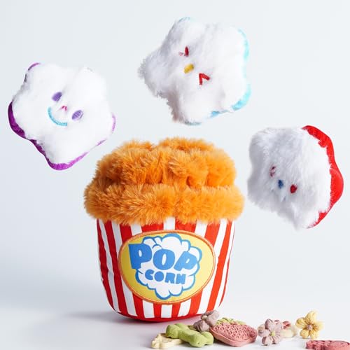 Nocciola Popcorn Quietschendes Hundespielzeug, Plüsch-Hundespielzeug, interaktives Hundespielzeug, niedlich, lustiges Knisterspielzeug für kleine und mittelgroße Hunde Nocciola Popcorn Quietschendes Hundespielzeug, Plüsch-Hundespielzeug, interaktives Hundespielzeug, niedlich, lustiges Knisterspielzeug für kleine und mittelgroße Hunde von Nocciola