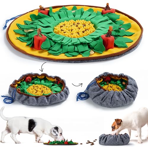Nocciola Schnüffel-Futtermatte, Hunde-Puzzle-Spielzeug für große Hunde, interaktives Hundespielzeug für Langeweile, langsames Fressnapf und Hundeanreicherungsspielzeug, Hundespielzeug, um sie zu von Nocciola