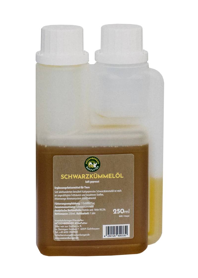 Nösenberger Schwarzkümmelöl 250 ml Nigella sativa, kalt gepresst Nösenberger Schwarzkümmelöl 250 ml Nigella sativa, kalt gepresst von Nösenberger