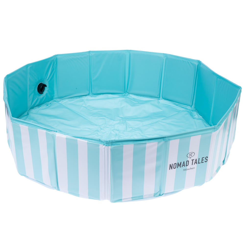 Nomad Tales Bloom Gestreifter Hundepool - Ø 80 x H 20 cm von Nomad Tales