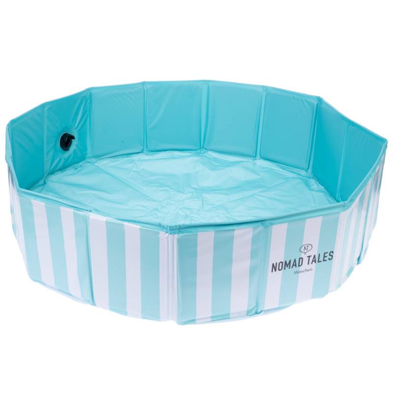 Nomad Tales Bloom Gestreifter Hundepool - Ø 80 x H 20 cm von Nomad Tales