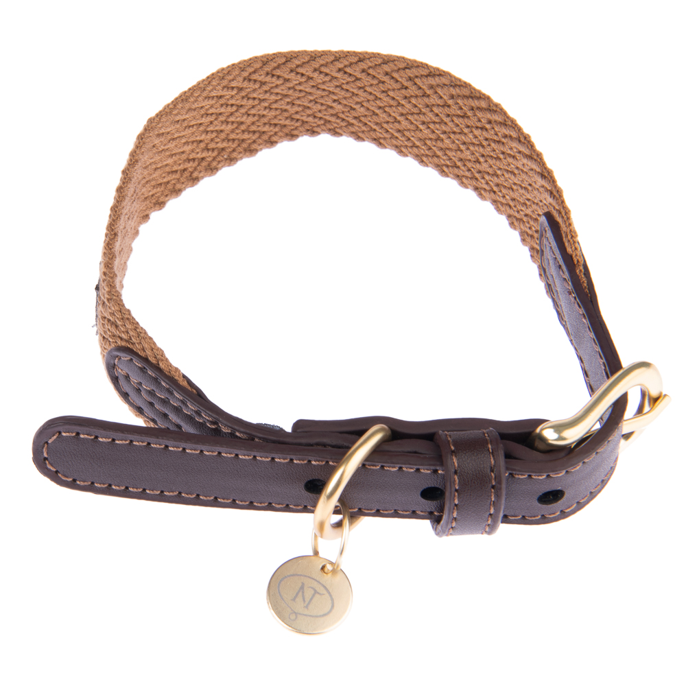 Nomad Tales Bloom Halsband, caramel - Größe S: 36 - 40 cm Halsumfang, 25 mm breit Nomad Tales Bloom Halsband, caramel - Größe S: 36 - 40 cm Halsumfang, 25 mm breit von Nomad Tales