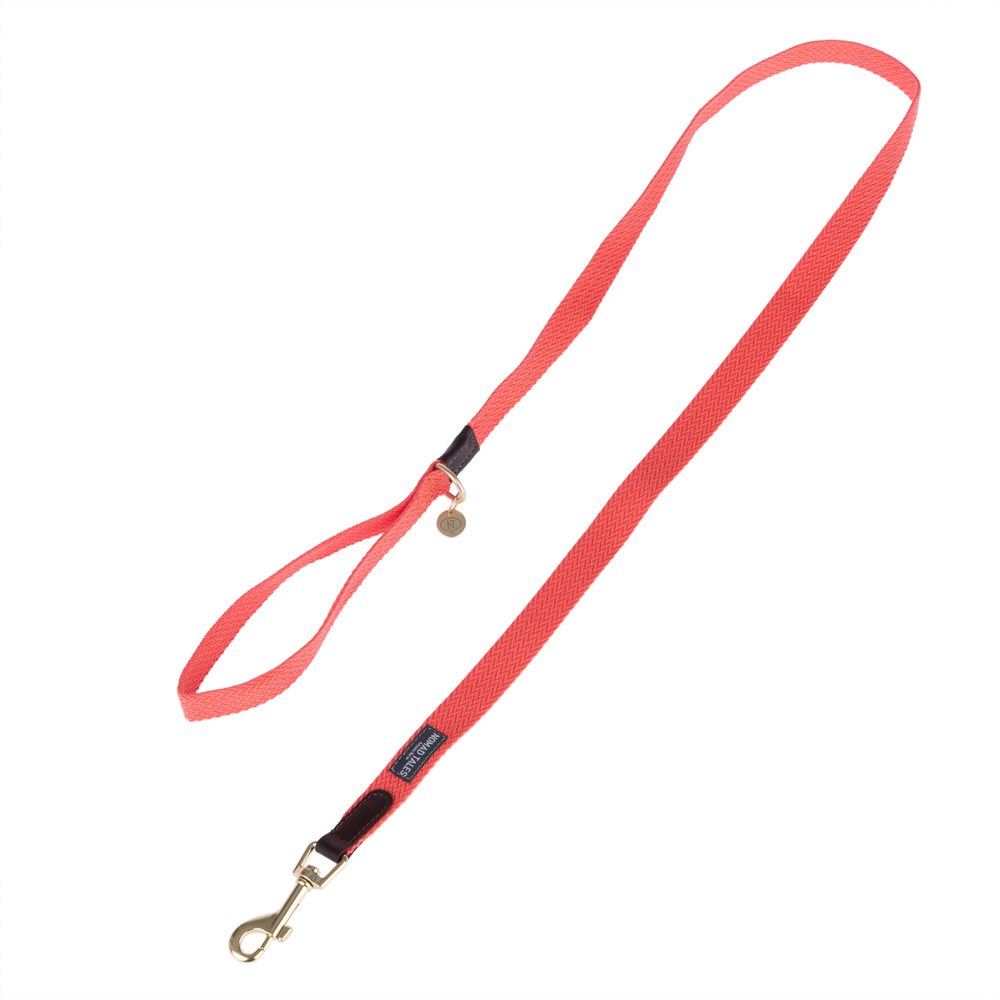 Nomad Tales Bloom Leine, Coral - 120 cm lang, 20 mm breit von Nomad Tales