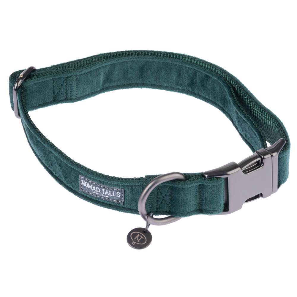 Nomad Tales Blush Halsband, emerald - Größe XS: 24 - 36 cm Halsumfang, 10 mm breit Nomad Tales Blush Halsband, emerald - Größe XS: 24 - 36 cm Halsumfang, 10 mm breit von Nomad Tales