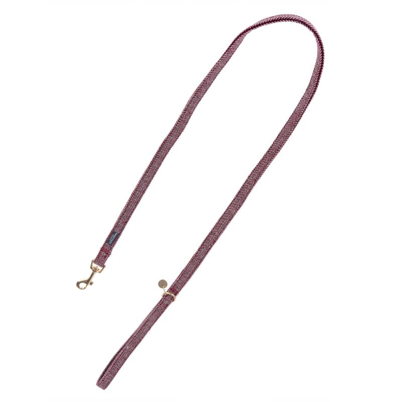 Nomad Tales Calma Halsband, burgundy - Passende Leine: 120 cm lang, 15 mm breit von Nomad Tales