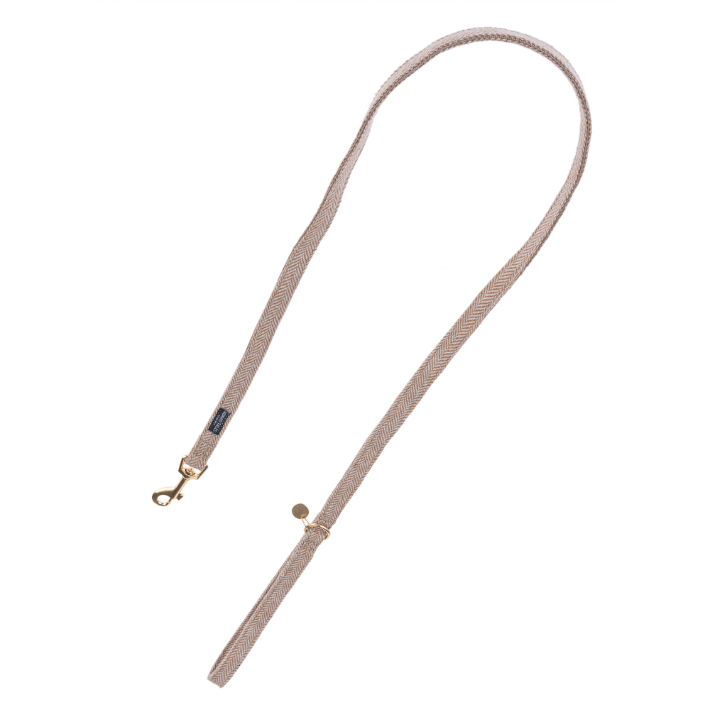 Nomad Tales Calma Halsband, sand - Passende Leine: 120 cm lang, 15 mm breit von Nomad Tales