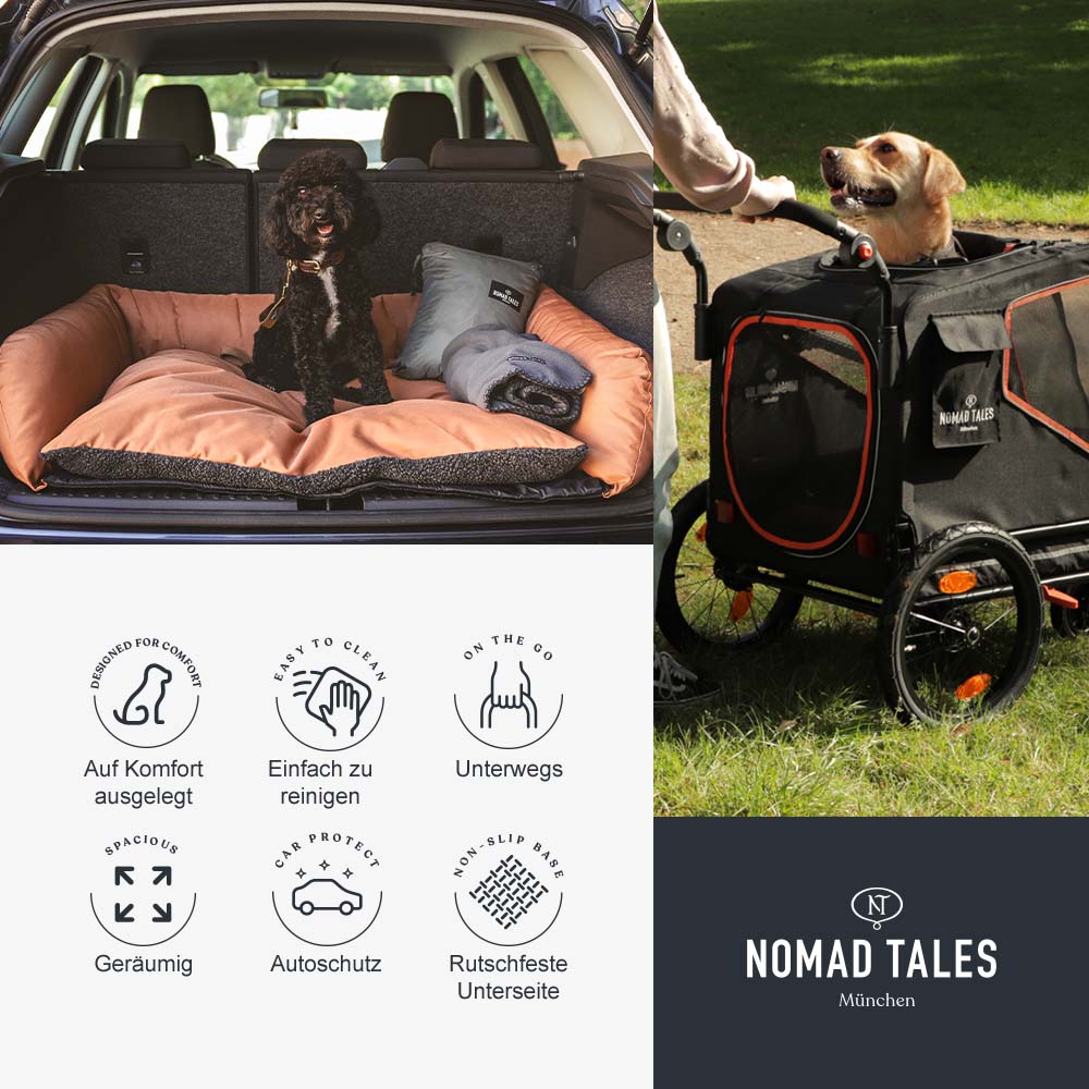 Nomad Tales Doppel-Autositz Calma - L 118 x B 60 x H 40/28 cm Nomad Tales Doppel-Autositz Calma - L 118 x B 60 x H 40/28 cm von Nomad Tales