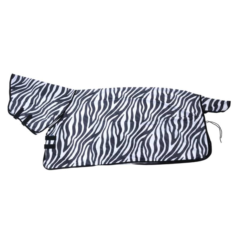 Nomad Tales Fliegendecke Zebra mit festem Halsteil - 125 cm Rückenlänge von Nomad Tales
