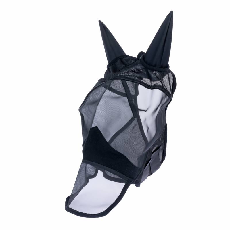 Nomad Tales Fliegenmaske mit Ohren & Nüsternschutz Classic, schwarz - Pony von Nomad Tales