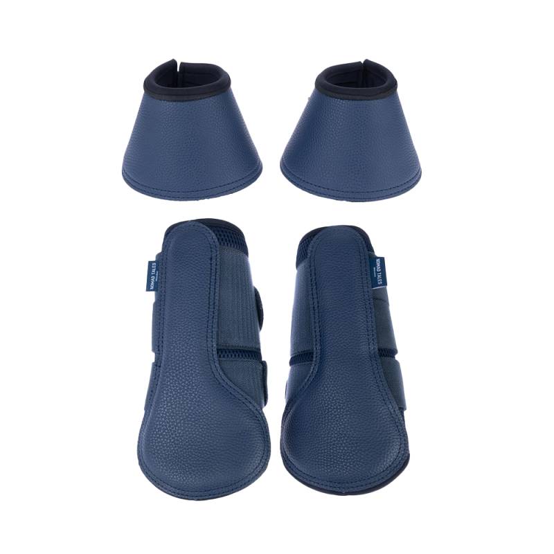 Nomad Tales Set Gamaschen & Hufglocken aus Kunstleder - Sparset: 2 Gamaschen & 2 Hufglocken, Größe M von Nomad Tales
