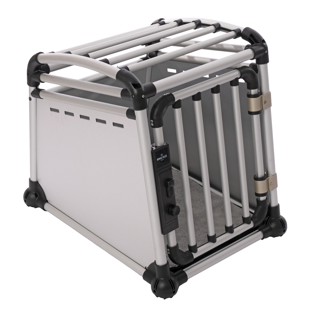 Nomad Tales Spirit Hundebox Aluminium - Größe S: B 53 x T 68 x H 61 cm Nomad Tales Spirit Hundebox Aluminium - Größe S: B 53 x T 68 x H 61 cm von Nomad Tales