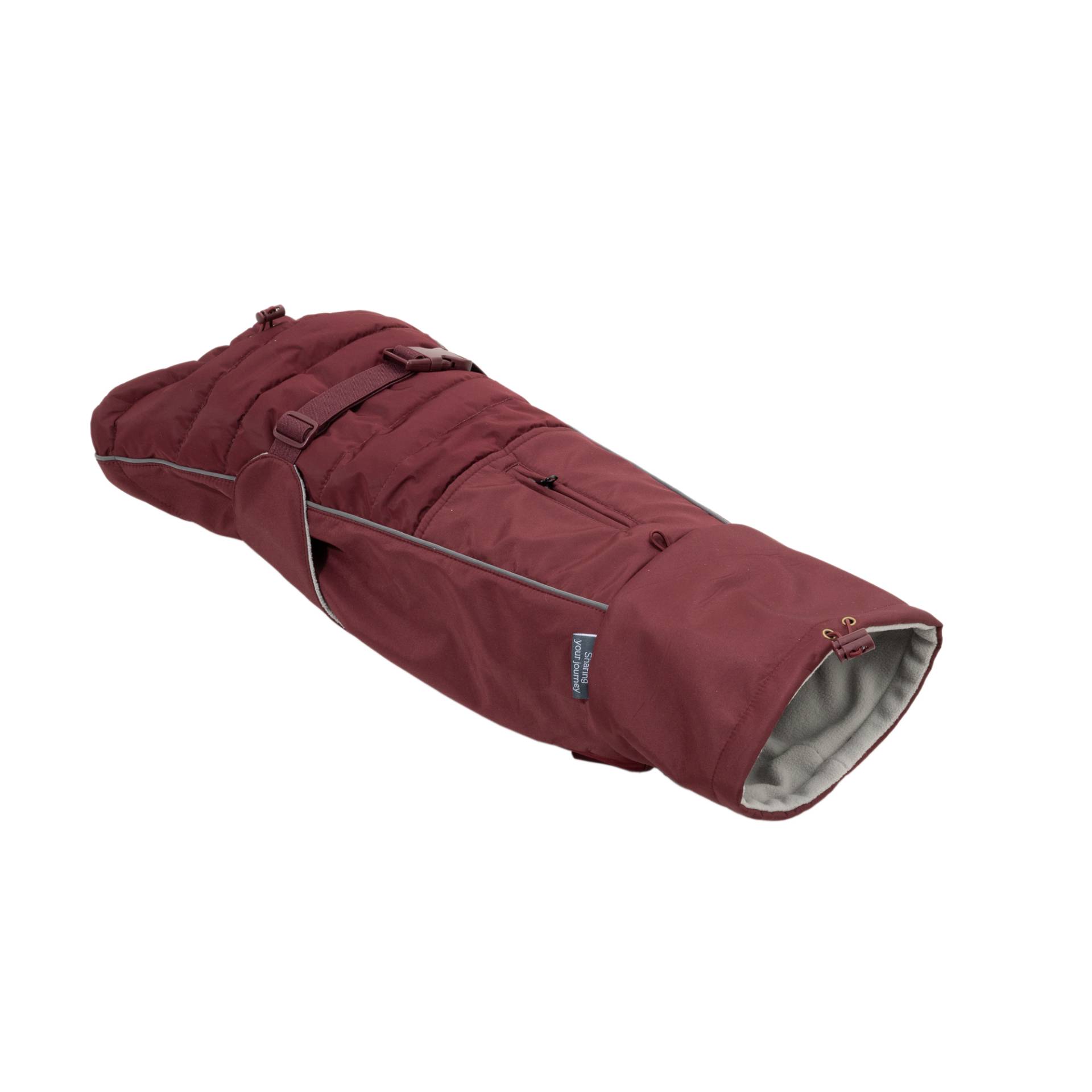 Nomad Tales Spirit Softshell-Hundemantel, burgunderrot - ca. 45 cm Rückenlänge von Nomad Tales