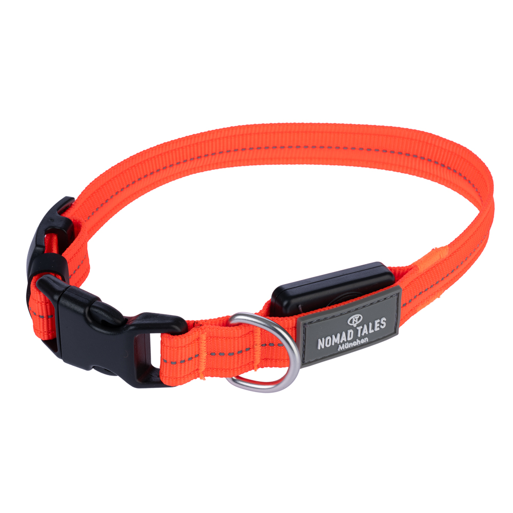 Nomad Tales Spirit USB LED Nylonhalsband, orange - Größe M: Halsumfang 36-51 cm Nomad Tales Spirit USB LED Nylonhalsband, orange - Größe M: Halsumfang 36-51 cm von Nomad Tales