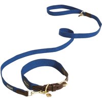 Sparset Nomad Tales Bloom Hundeleine + Halsband, sapphire - Halsband Größe S, Leine 120 cm von Nomad Tales