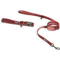 Sparset Nomad Tales Blush Hundeleine + Halsband, rosé - Halsband Größe L, Leine 200 cm von Nomad Tales