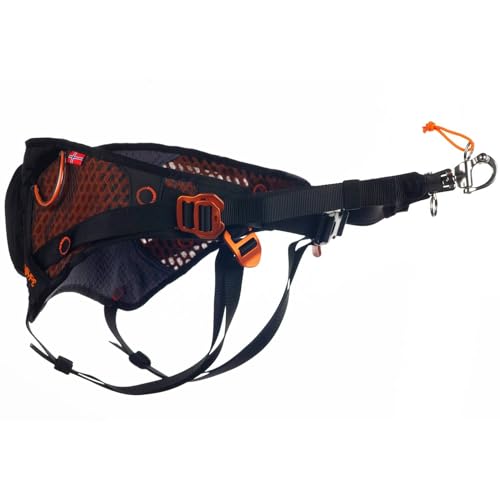 Non-Stop Dogwear Løype Gürtel, Schwarz/Orange, L von Non-stop dogwear