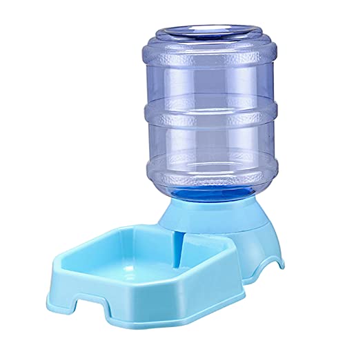 Non-brand Pet Feeder Wasserfutterspender Automatisch für Hunde Katzen, BPA-frei, Schwerkraftnachfüllung, leicht zu reinigen, selbstfütternd für kleine große - Blau, Wasserspender von perfk