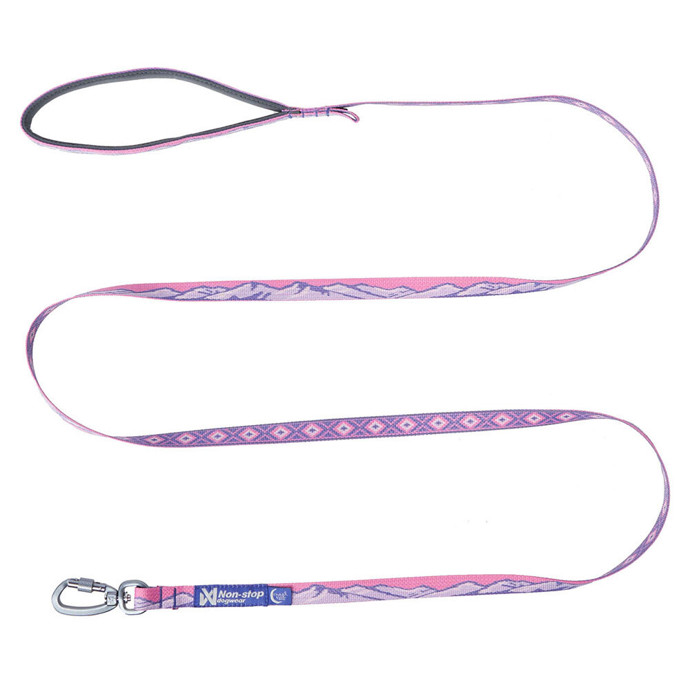 Non-stop dogwear® Führleine Trail Quest Leash Rachel Pohl Edition purple/pink, Breite: ca. 1,5 cm, Länge: ca. 2 m von Non-stop dogwear®