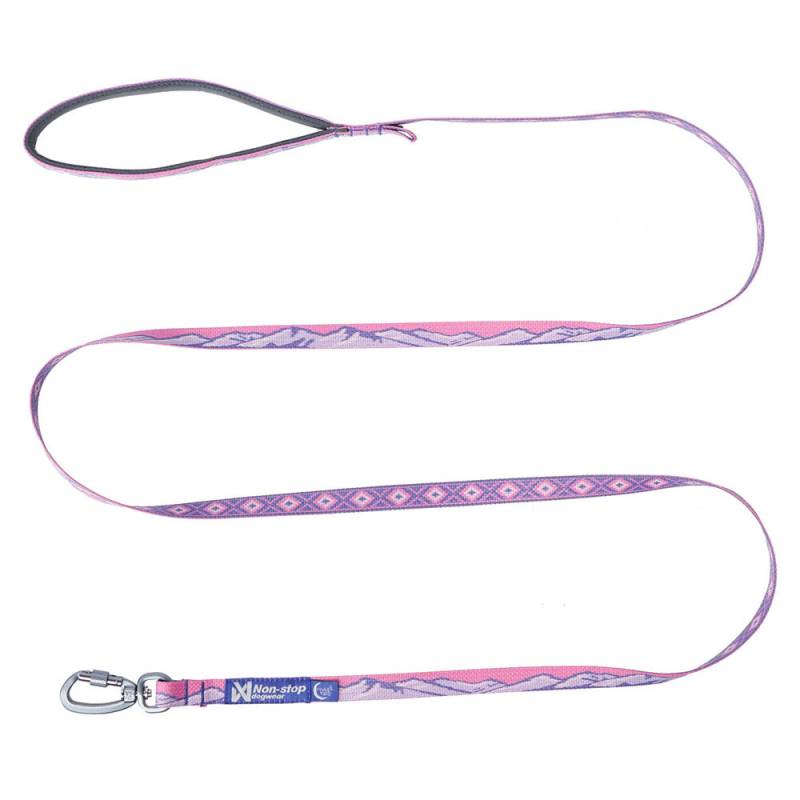 Non-stop dogwear® Führleine Trail Quest Leash Rachel Pohl Edition purple/pink, Breite: ca. 1,5 cm, Länge: ca. 2 m von Non-stop dogwear®