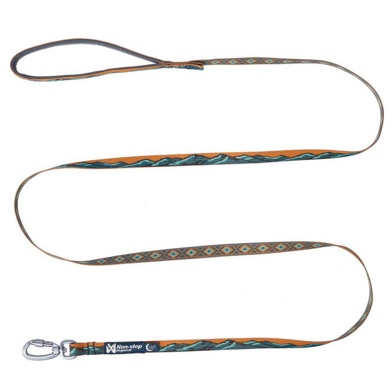 Non-stop dogwear® Führleine Trail Quest Leash Rachel Pohl Edition teal/oak, Breite: ca. 1,5 cm, Länge: ca. 2 m von Non-stop dogwear®
