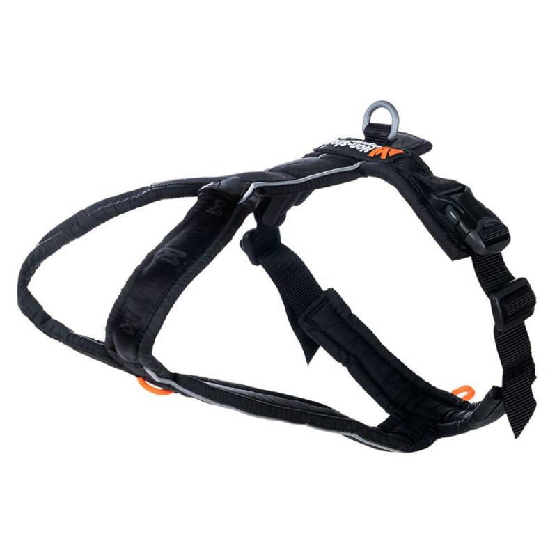 Non-stop dogwear® Hunde-Geschirr Line Harness 5.0 black, Brustumfang: ca. 67 - 102 cm, Halsumfang: ca. 51 - 57 cm von Non-stop dogwear®