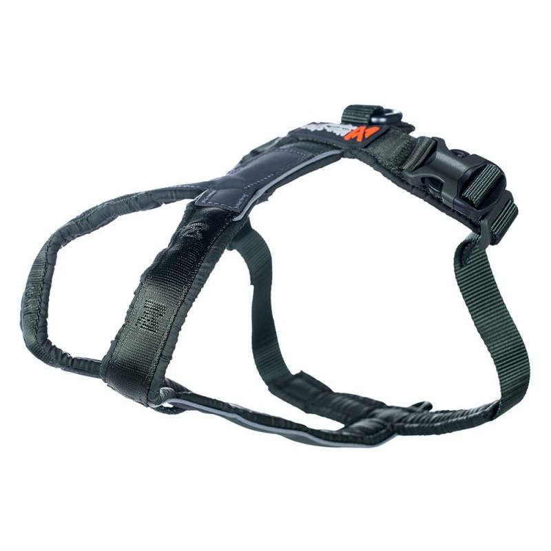 Non-stop dogwear® Hunde-Geschirr Line Harness 5.0 green, Brustumfang: ca. 30 - 42 cm, Halsumfang: ca. 23 - 27 cm von Non-stop dogwear®