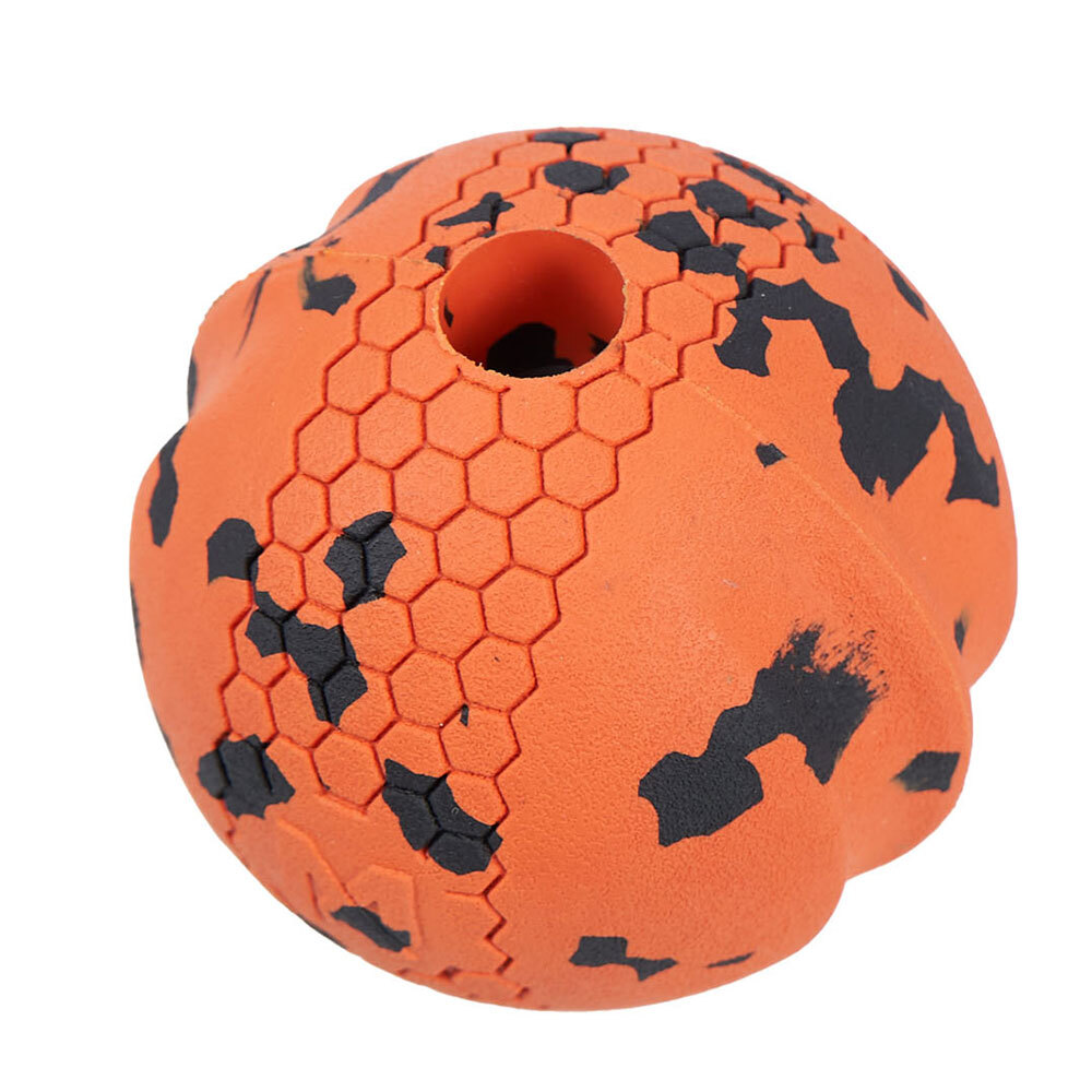 Non-stop dogwear® Hunde-Gummiball Dog Ball black/orange, Maße: ca. 7 x 7 cm von Non-stop dogwear®